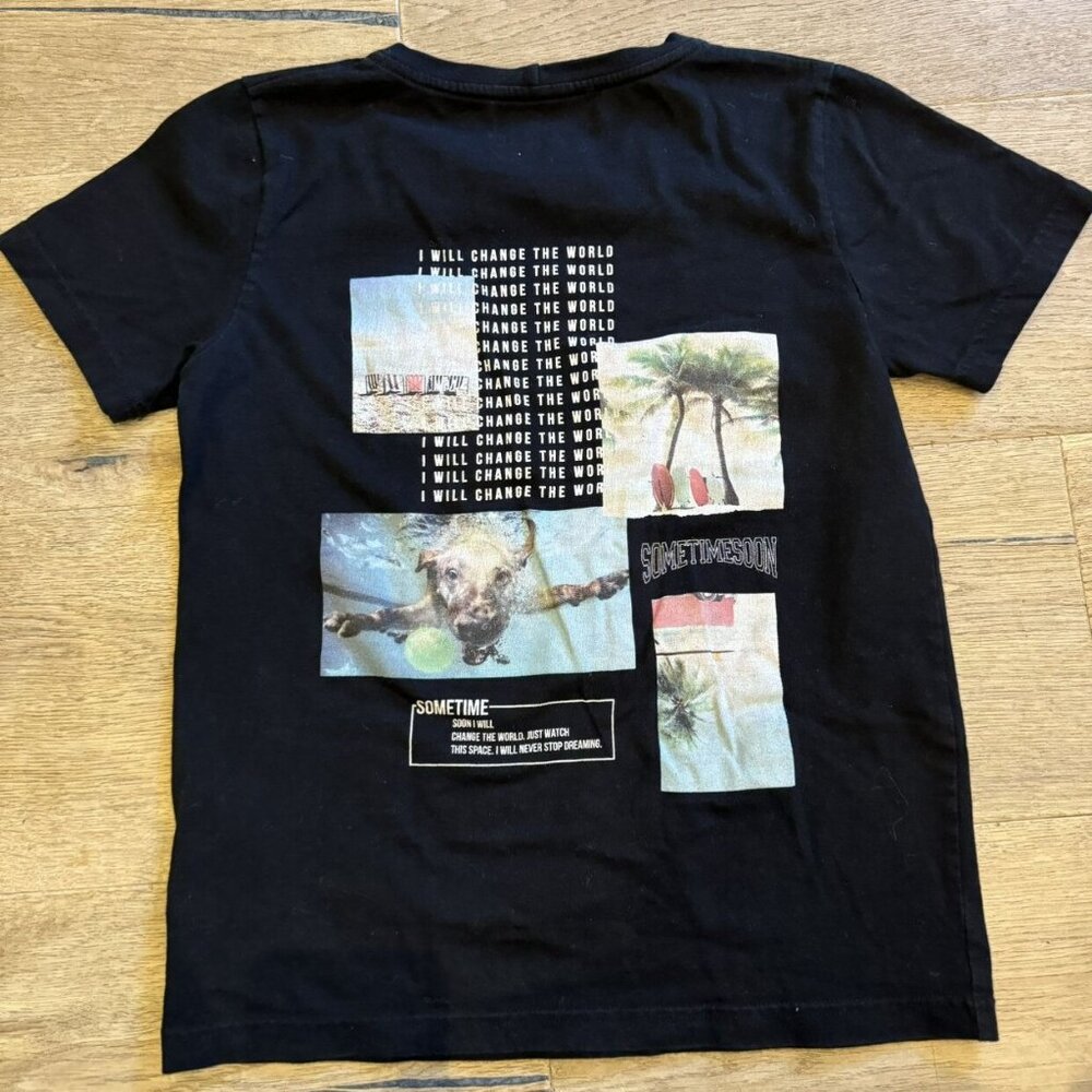 Sometime Soon Black Graphic Tee Shirt